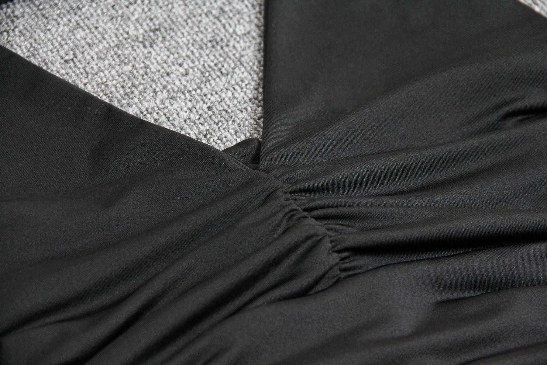 Women Sexy Bodycon Dresses V-Neck Pleated Dress Slim Neck-Hanging Mini Dress Halter Party Dress