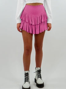 Pleated Ruffle Sexy Short Skirt