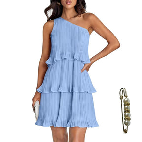 Cute Summer Mini Dresses for Women Off The Shoulder Dresses for Women Bohemian Ruffle Layered Flowy Dresses