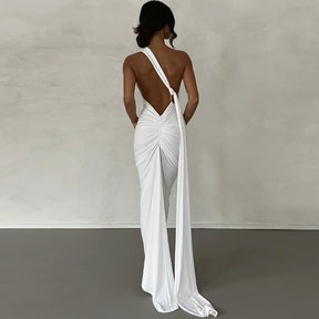 Sexy Backless Dress Open Back Dress Cocktail Maxi Dress for Women